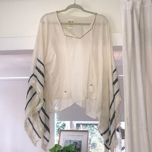 Bohemian poncho blouse